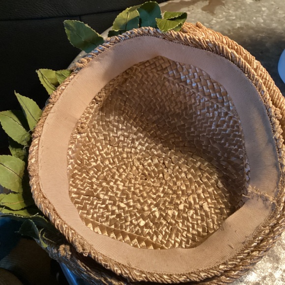 STRAW HAT. BERET STYLE. VINTAGE DESIGN. MUST SEE - Picture 3 of 7